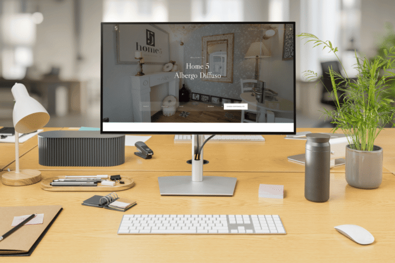 mockup del sito web home5